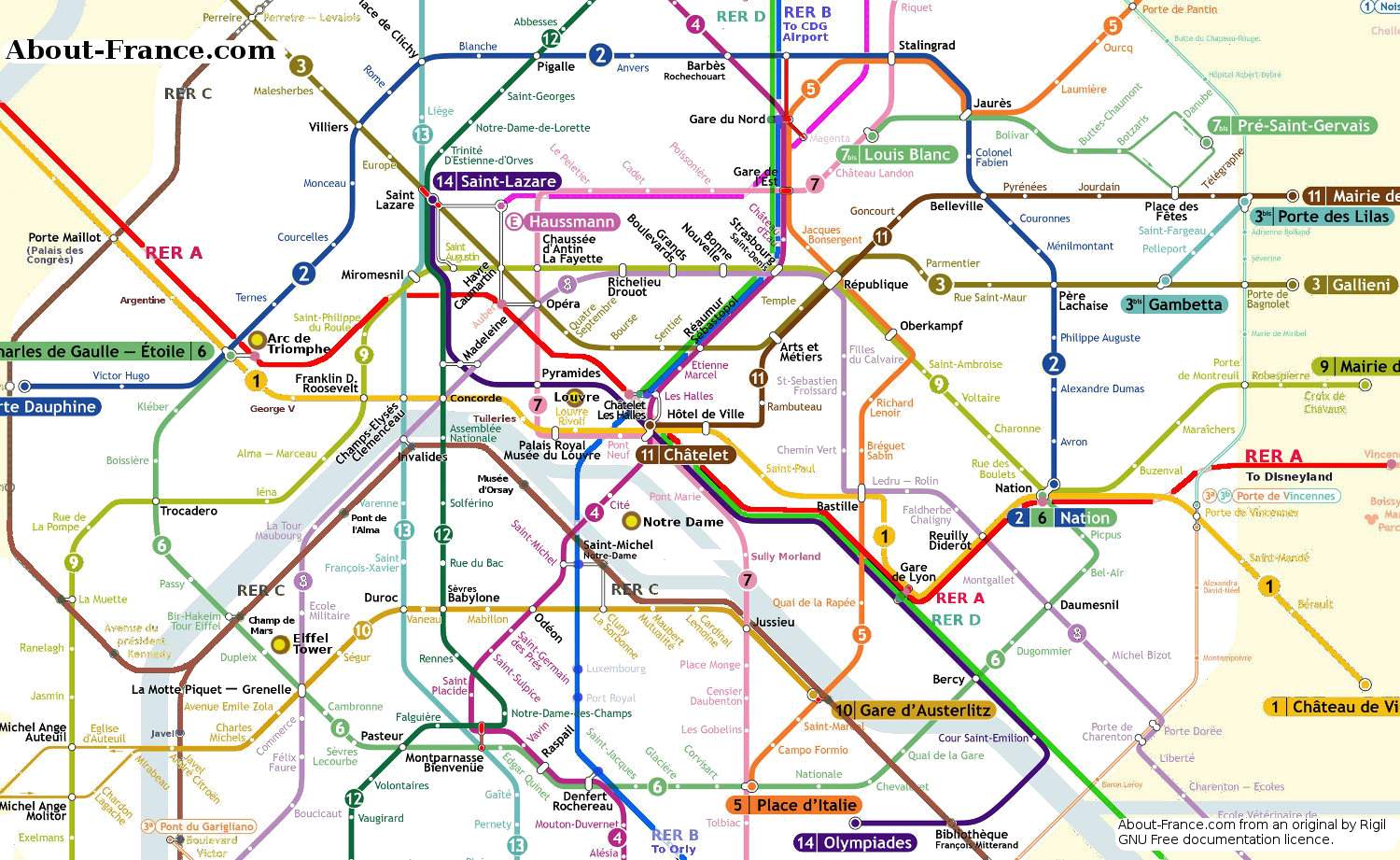 Image result for paris metro map