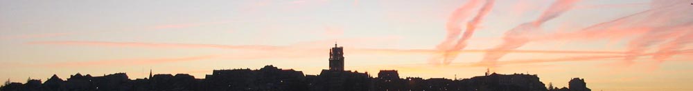 Evening sky over France