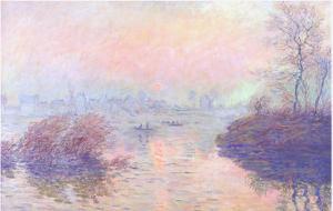 View of the Seine by Monet