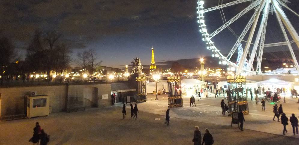 Paris at nightfall