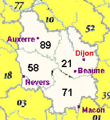 Map of Burgundy Burgundy is one of the great historic regions of France; 