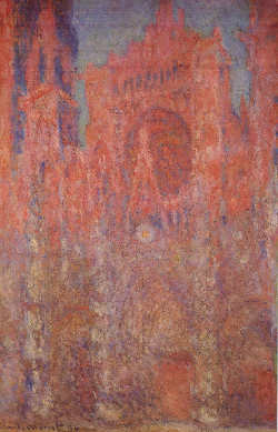 Monet - Rouen cathedral sunset