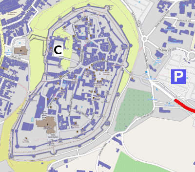 Plan of Carcassonne
