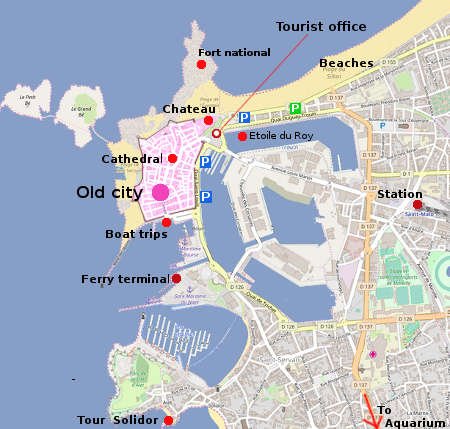 st malo france map Saint Malo City Guide Essential Visitor Information In English