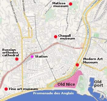 Nice France Old Town Map Visiting Nice   a short visitor guide to the city