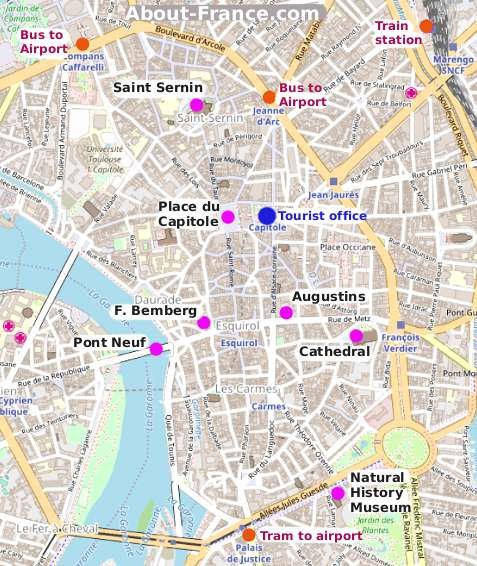 Map Of Toulouse France Toulouse city guide   essential visitor information in English