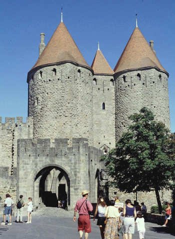 Carcassonne Aude France 05/26/20 Entrance to Carcassonne-Salvaza