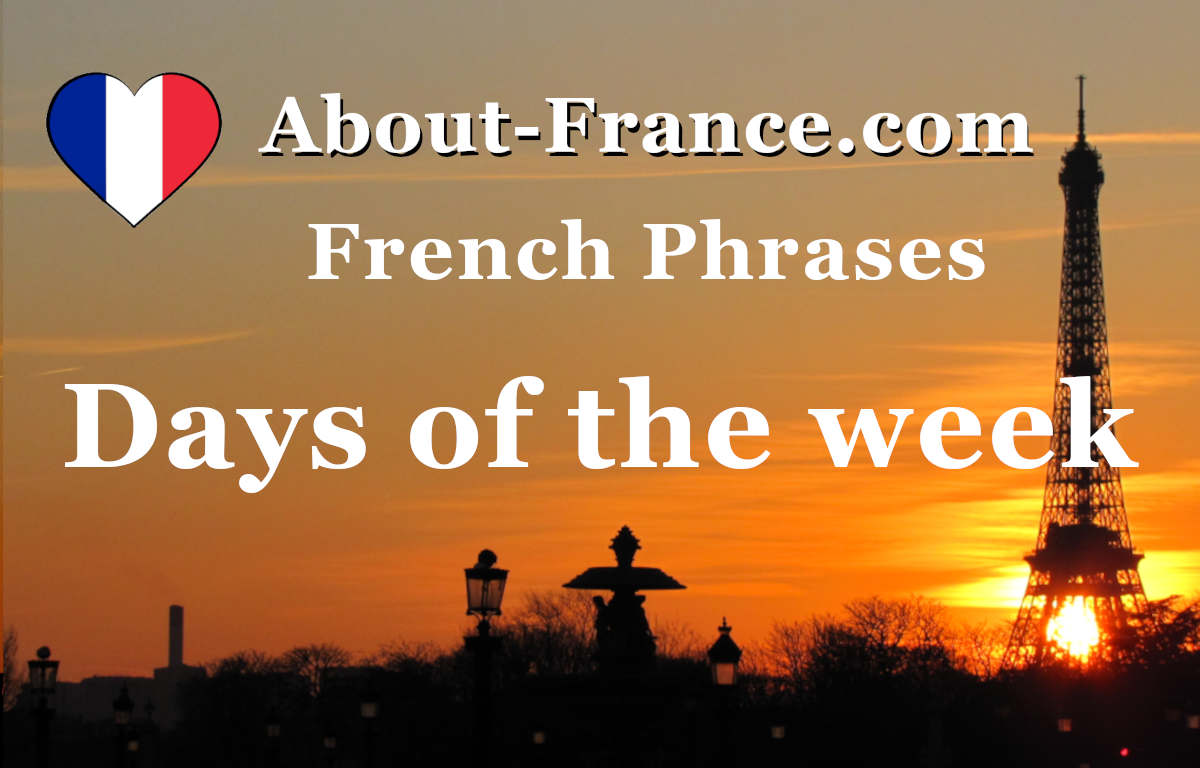 French Days Of The Week