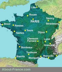 map of france with rivers and mountains Physical Map Of France Topography About France Com map of france with rivers and mountains