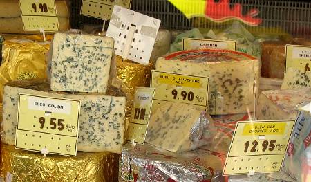 Choice of blue cheeses