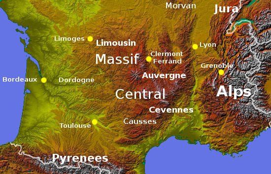 Jura Mountains France Map Upland And Mountain France - A Short Guide