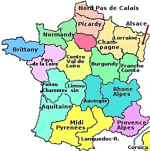 régions france