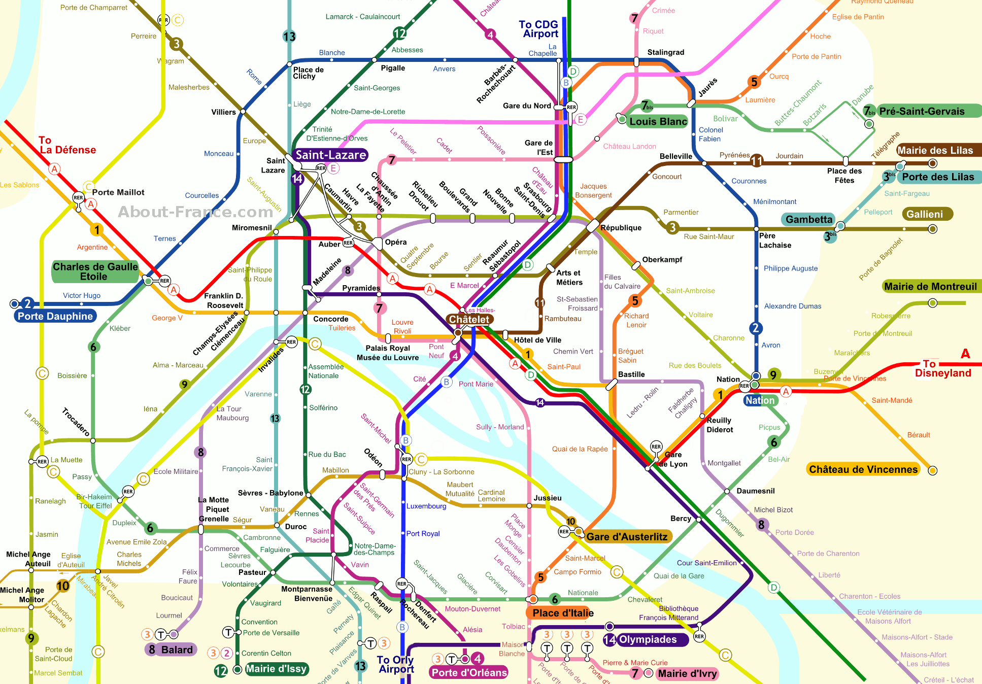metro map