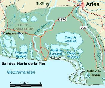 Camargue map