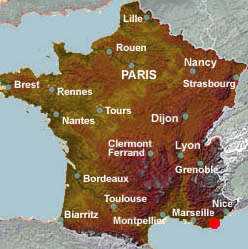 Location of Fréjus