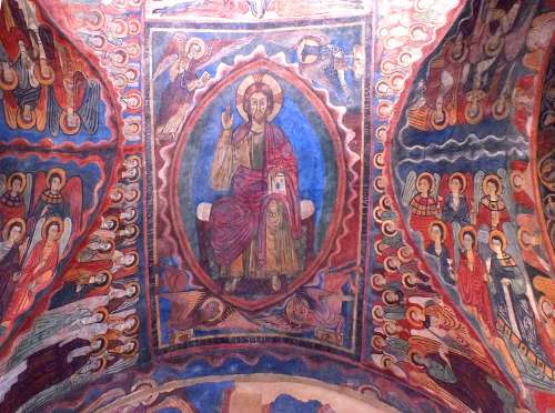 12th century frescoes in St. Julian Brioude