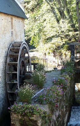 Water-wheel in old Bayeux, near the Tapestry museum