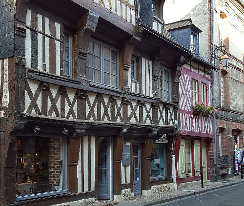 Houses in old Honfleur